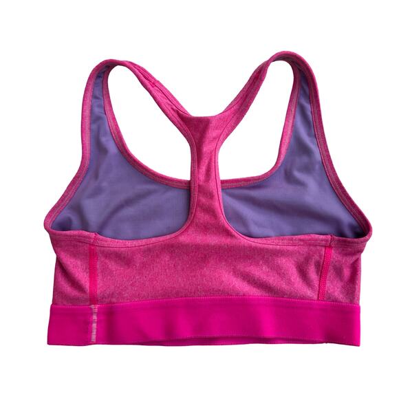 Champion Pink Heathered Racerback Sports Bra Medium Support Size M - Picture 4 of 6